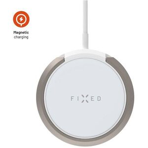 FIXED MagPad 2 Töltő MagSafe rögzítés támogatással és állvánnyal, 15 W, fehér kép
