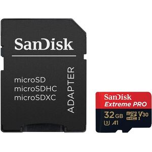 SANDISK MicroSDHC 32GB Extreme Pro + SD adapter kép