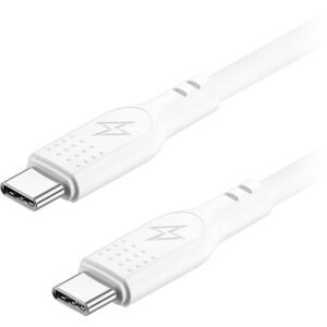 AlzaPower SilkCore USB-C / USB-C 2.0 5A, 240W, 2 m, fehér kép
