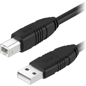 AlzaPower LinkCore USB-A to USB-B 1m, fekete kép