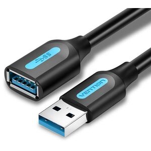 Vention USB 3.0 Male to USB Female Extension Cable 0.5m Black PVC Type kép
