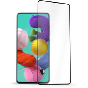 AlzaGuard FullCover Glass Protector Samsung Galaxy A51 2.5D üvegfólia - fekete kép