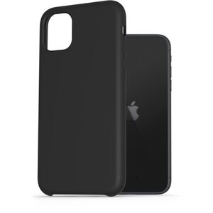 AlzaGuard Premium Liquid Silicone Case iPhone 11 fekete tok kép