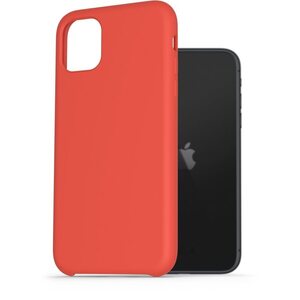 AlzaGuard Premium Liquid Silicone Case iPhone 11 piros tok kép