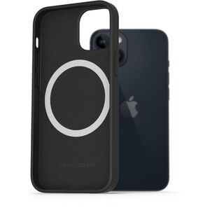 AlzaGuard Silicone Case Compatible with Magsafe iPhone 14 fekete tok kép