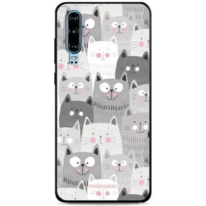 Mobiwear G045G Glossy Huawei P30 fényes tok - cicák kép