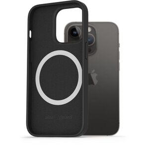 AlzaGuard Silicone Case Compatible with Magsafe iPhone 14 Pro fekete tok kép