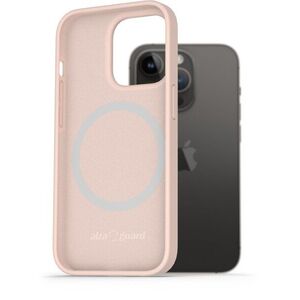 AlzaGuard Silicone Case Compatible with Magsafe iPhone 14 Pro rózsaszín tok kép