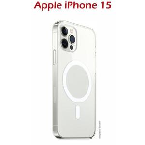 Swissten Clear Jelly MagStick Apple iPhone 15 átlátszó tok kép