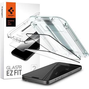 Spigen Glass tR EZ Fit 2 Pack FC Black iPhone 15 Pro üvegfólia kép