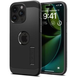 Spigen Tough Armor iPhone 15 Pro Max fekete MagSafe tok kép
