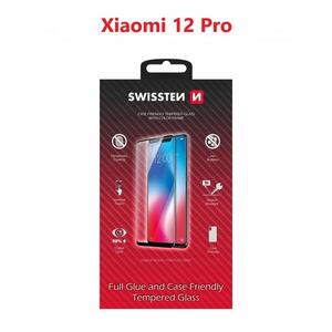 Swissten Full Glue Xiaomi 12 Pro 3D üvegfólia - fekete kép