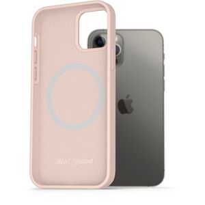 AlzaGuard Silicone Case Compatible with Magsafe iPhone 12/12 Pro rózsaszín tok kép