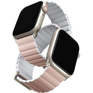 Uniq Revix Premium Edition Reversible Magnetic Apple Watch 41 / 40 / 38mm - rózsaszín, fehér kép