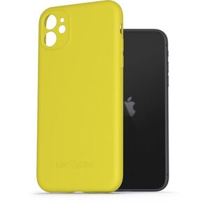 AlzaGuard Matte iPhone 11 sárga TPU tok kép