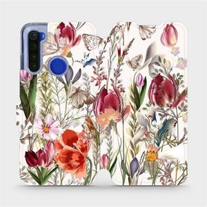 Mobiwear MP01S Xiaomi Redmi Note 8T flipes tok - virágos rét kép