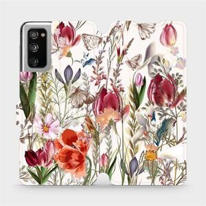 Mobiwear MP01S Samsung Galaxy S20 FE flipes tok - virágos rét kép