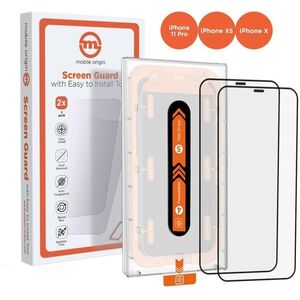 Mobile Origin Screen Guard iPhone 11 Pro / XS / X s üvegfólia + applikátor - 2 pack kép