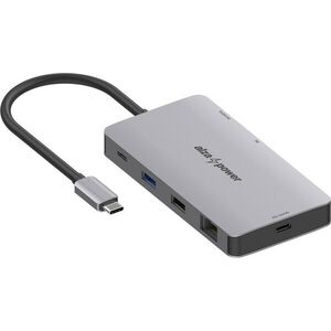 AlzaPower Metal USB-C Dock Station 9in1 Dual Screen 8K - asztroszürke kép