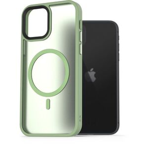 AlzaGuard Matte iPhone 11 Magsafe zöld tok kép
