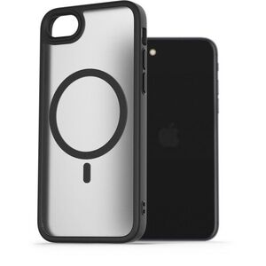AlzaGuard Matte iPhone 7/8/SE (2020)/SE (2022) Magsafe fekete tok kép