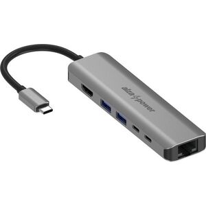 AlzaPower Metal USB-C Dock Station 6in1 with 8K - asztroszürke kép