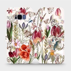 Mobiwear MP01S Samsung Galaxy S8 flipes tok - virágos rét kép