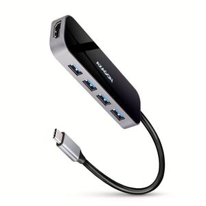 AXAGON HMC-6H4A 6-in-1 Hub, USB-C 5Gbps, 4x USB-A, HDMI 4k/30Hz, PD 100W, USB-C cable 20 cm kép