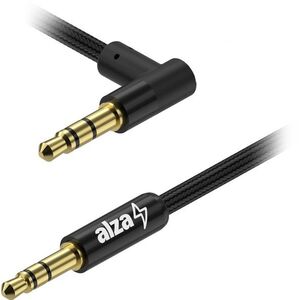 Alzapower 90Core Audio 3, 5 mm Jack (M) to 3, 5 mm Jack 90° (M), 0, 5m - fekete kép