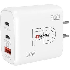 SKROSS USB A+C Power charger 65W GaN US, Power Delivery, Type A kép