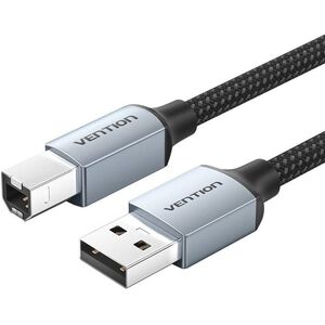 Vention Cotton Braided USB 2.0 A Male to B Male Printer Cable 10M Gray Aluminum Alloy Type kép