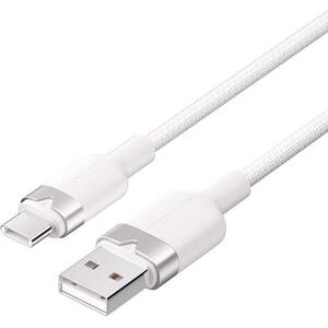 Vention USB 2.0 A Male to C Male 3A Cable 1M White Aluminum Alloy Type kép