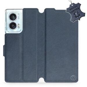 Mobiwear Motorola Edge 50 Fusion kék bőr flip tok - L_NBS kép