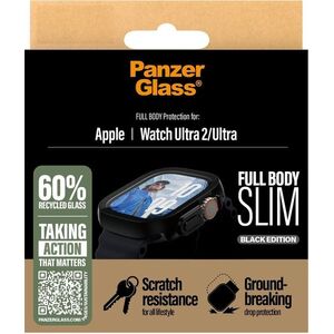 PanzerGlass Apple Watch Ultra 2/Ultra, vékony, fekete tok + üvegfólia kép