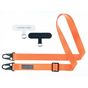 Mobile Origin Lanyard Tape 25mm, 84 - 165cm - Orange kép