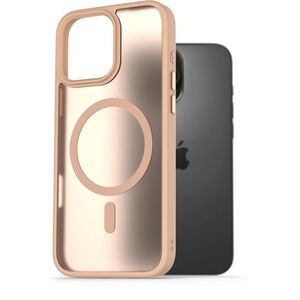 AlzaGuard Matte Case Compatible with Magsafe iPhone 16 Pro Max homoksárga tok kép