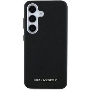 Karl Lagerfeld PU Saffiano Metal Logo and Frame Samsung Galaxy S25+ fekete tok kép