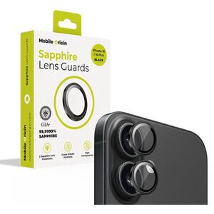 Mobile Origin Sapphire Lens guards, black - iPhone 16/16 Plus kép