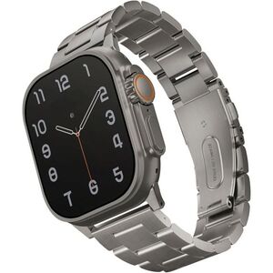Uniq Osta Apple Watch 49/45/44/42mm, acél - Titanium (Silver) kép