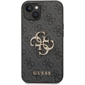 Guess PU 4G Metal Logo iPhone 14 Grey tok kép
