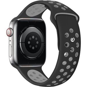 Eternico Sporty Apple Watch 44mm / 45mm / 46mm / Ultra 49mm - Elephant Gray and Black kép