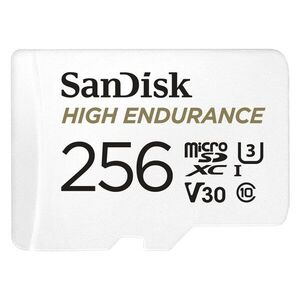 SANDISK microSDHC 256GB High Endurance Video U3 V30 + SD adapter kép