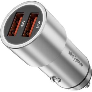 AlzaPower Car Charger X520 Fast Charge - ezüst kép