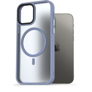 AlzaGuard Matte Case iPhone 12/12 Pro MagSafe világoskék tok kép