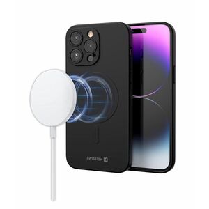 Swissten Soft Joy MagStick iPhone 13 Mini fekete tok kép