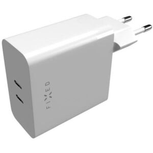FIXED Travel 2 x USB-C - PD, 65W, fehér kép