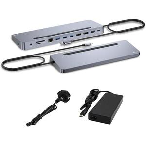 i-tec USB-C Metal Ergonomic 4K 3× Display, Power Delivery 100 W + USB-C Charger 100 W kép