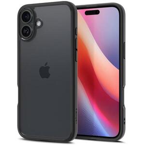 Spigen Ultra Hybrid Matte Black iPhone 16 tok kép