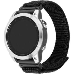 FIXED Nylon Sporty Strap Garmin QuickFit 22mm - fekete kép