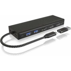 Raidsonic Icy Box IB-DK4080AC 9in1 USB-C / USB-A / Thunderbolt 4 + dupla videokimenet kép
